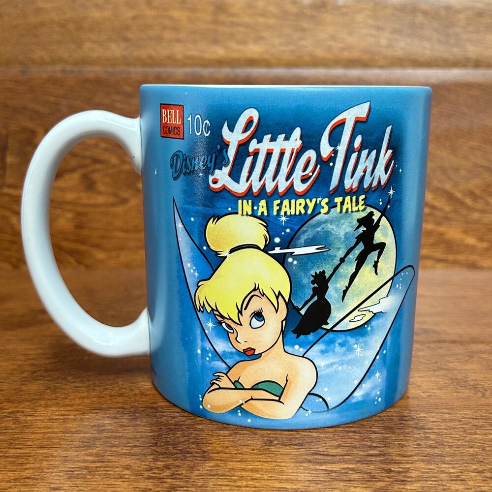 DISNEY STORE Tinkerbell Little Tink In A Fairy's Tale 16oz Mug